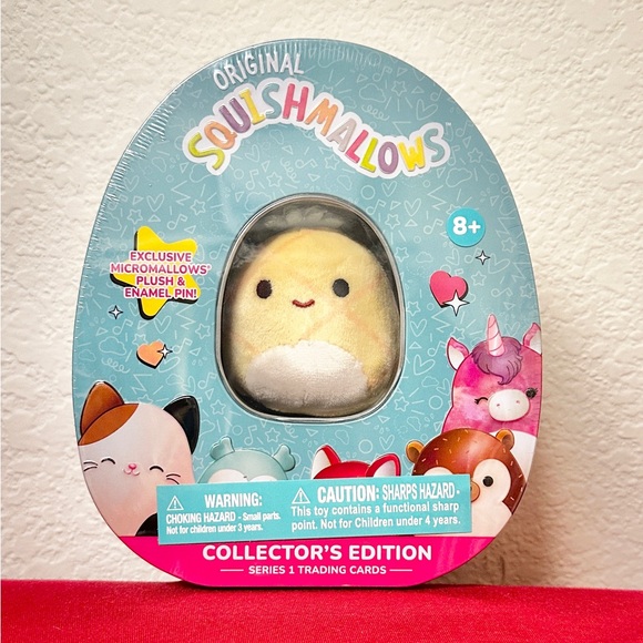 Squishmallow MAUI the PINEAPPLE COLLECTOR’S TIN NEW UNOPENED - Picture 1 of 5